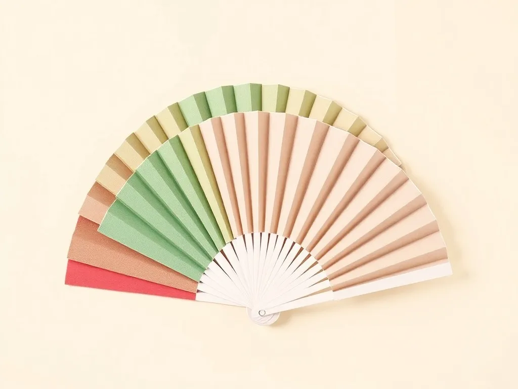 Éventails pliants tissu polyester avec monture plastique ABS pour CHR hôtellerie et spa